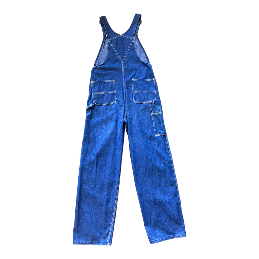 80’S ROEBUCKS DENIM OVERALLS MEDUIM WASH ‘36X34’ - 1980S