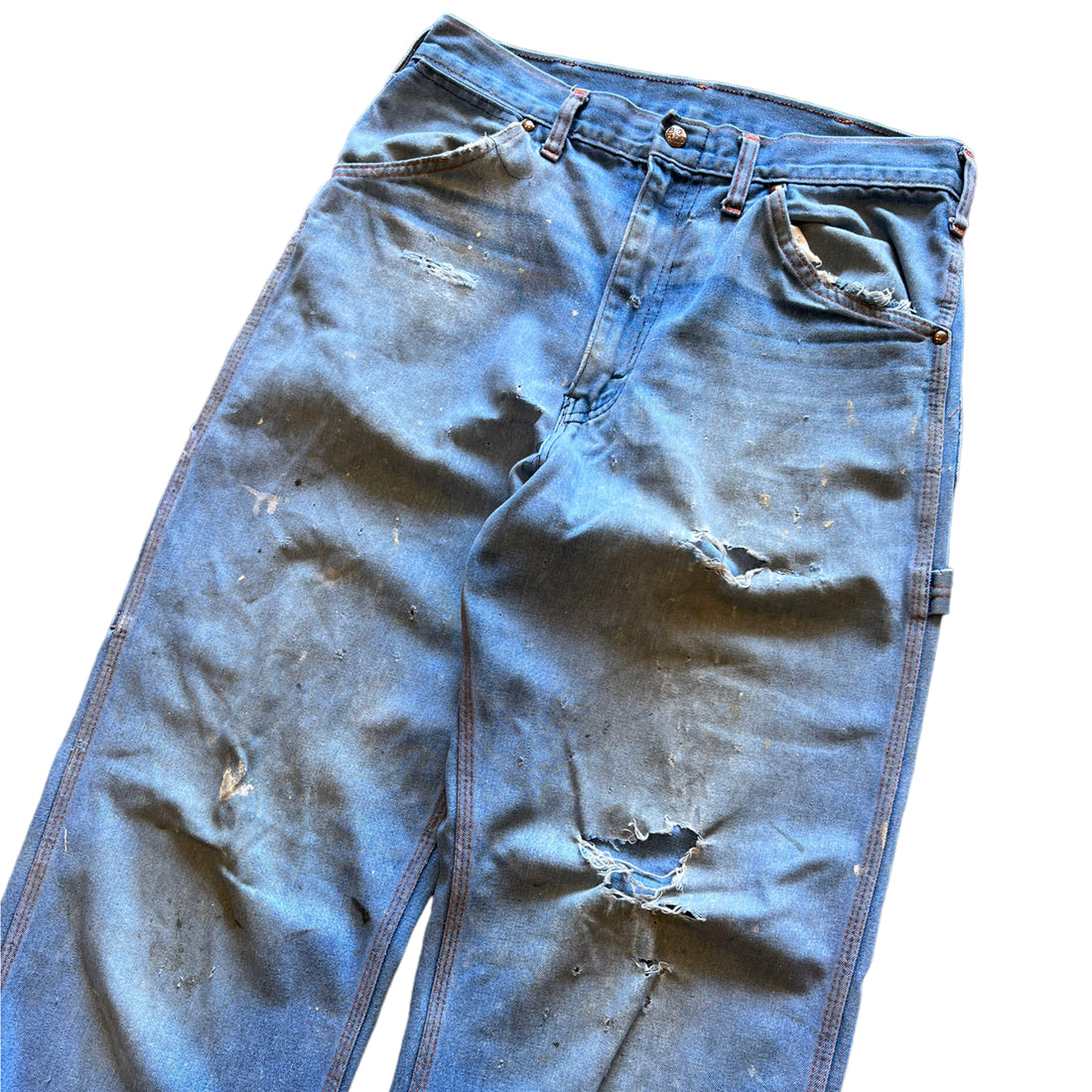 BIG MAC DISTRESSED BLUE JEANS ‘30X30’ - 1970S