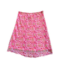 Y2K PAPER DOLL FLORAL MIDI SKIRT CORAL PINK MEDIUM - 2000S