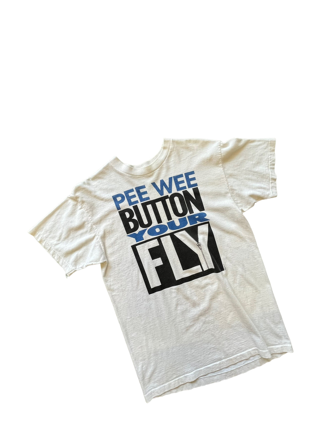 PEEWEE WHITE SLOGAN TEE - SMALL