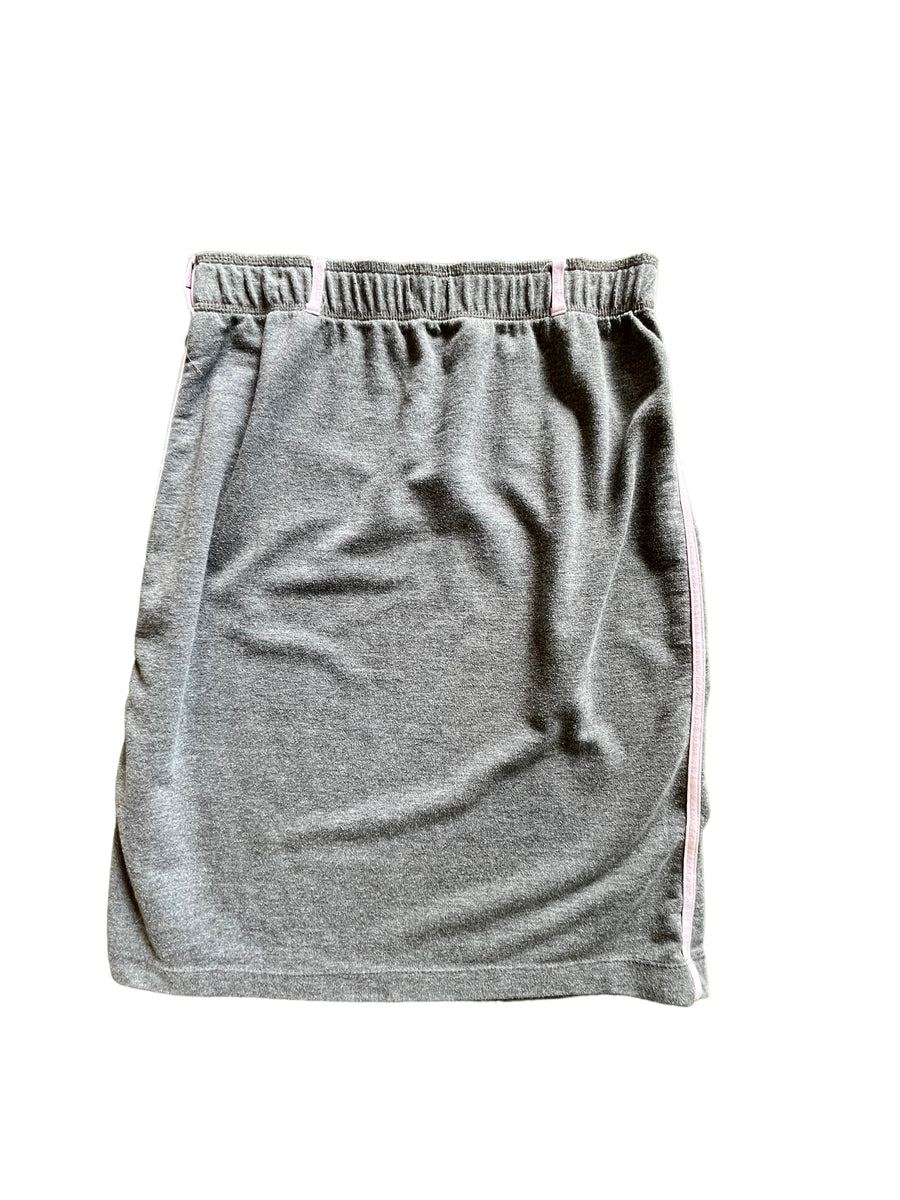 Y2K BABY GREY MIDI SWEAT SKIRT - LARGE