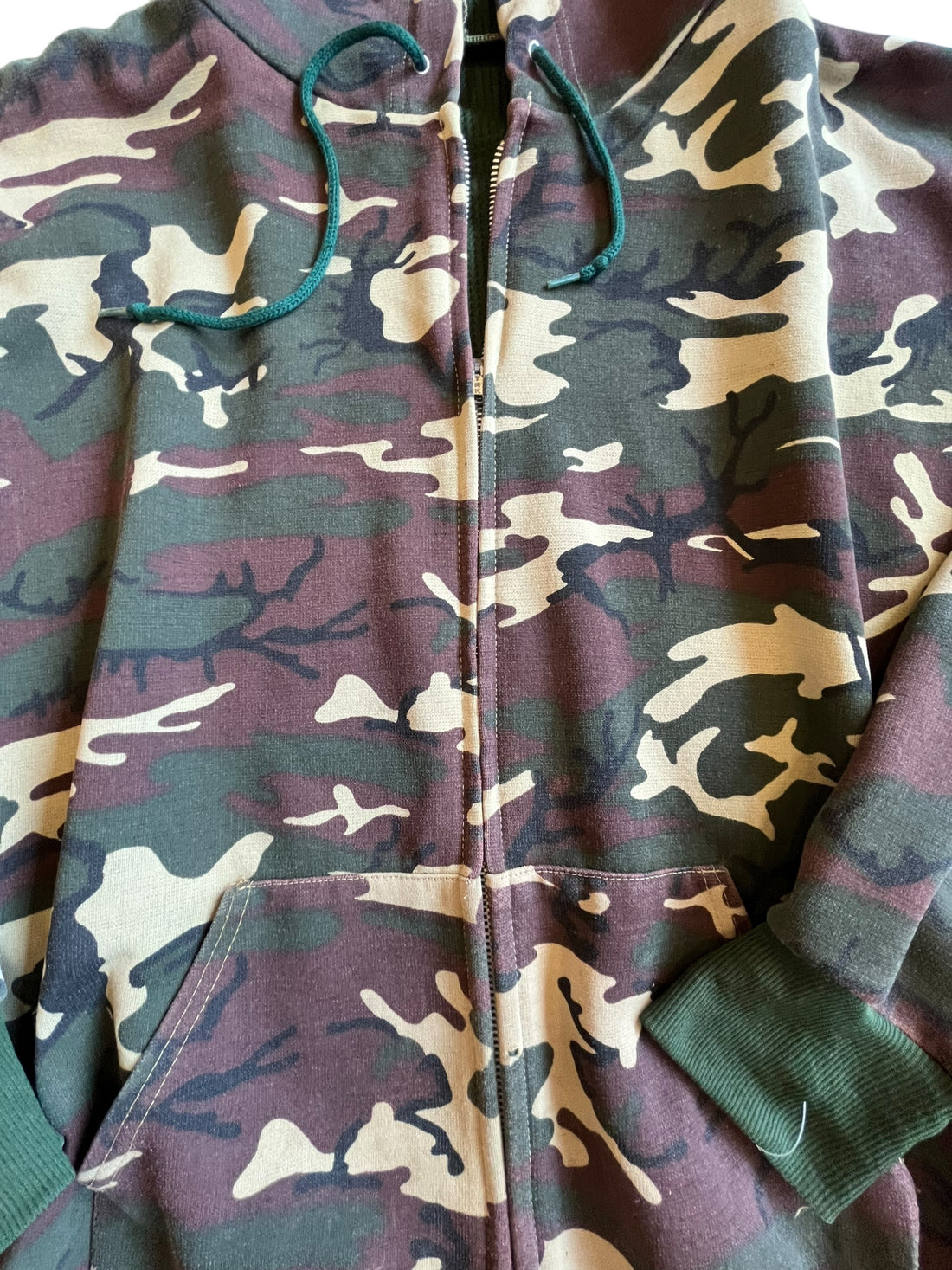 THERMAL LINED CAMO JACKET JUNGLE GREEN - LARGE