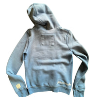 Y2K ABERCROMBIE BLUE JAY HOODED PULLOVER - LARGE