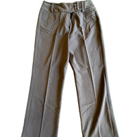 90’S LARRY LEVINE UMBER BELTED TROUSERS - WAIST 31