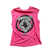 80’S TWISTED SISTER TANK CANDY PINK - LARGE