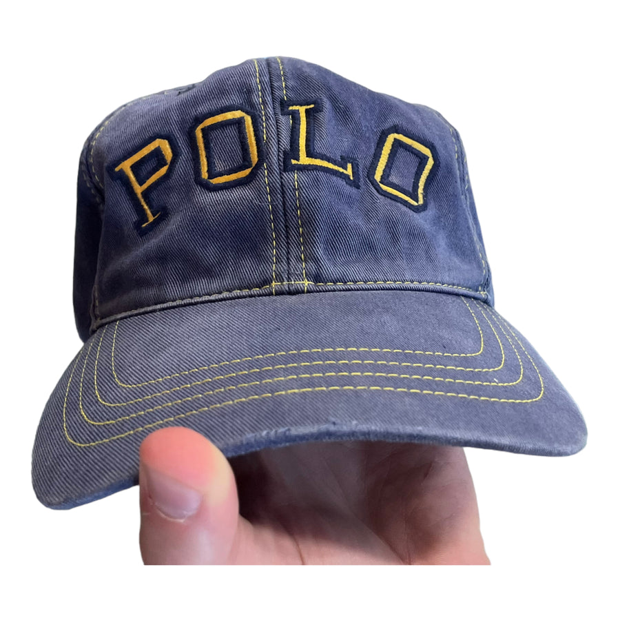 Y2K POLO BASEBALL CAP NAVY ‘OSFA’ - 2000S