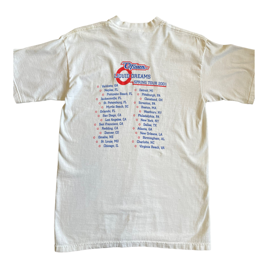 01' O-TOWN TOUR TEE WHITE 'MEDIUM' - 2000S