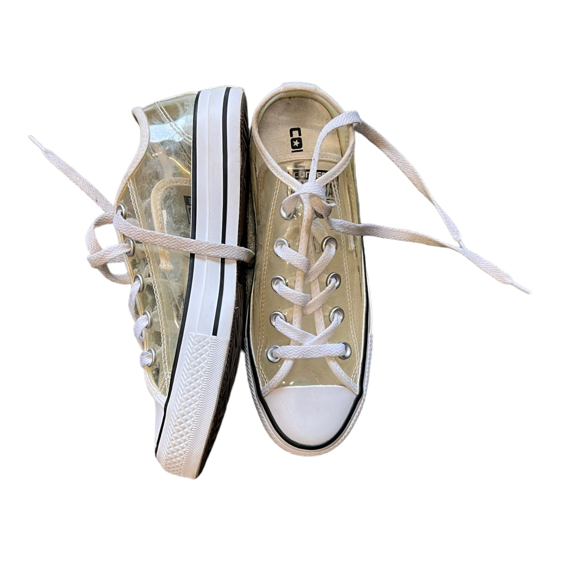 Y2K CONVERSE LOW TOP SHOES CLEAR ‘5.5’ - 2000S