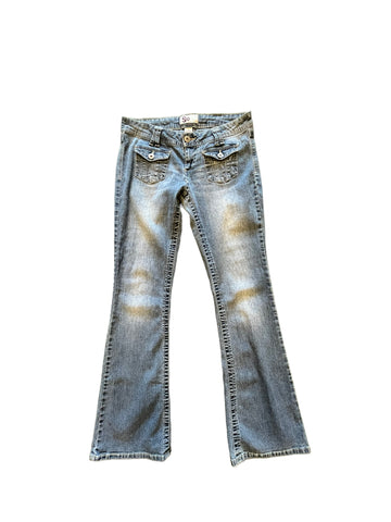 Y2K SO LOW RISE FLARED JEANS - WAIST 34