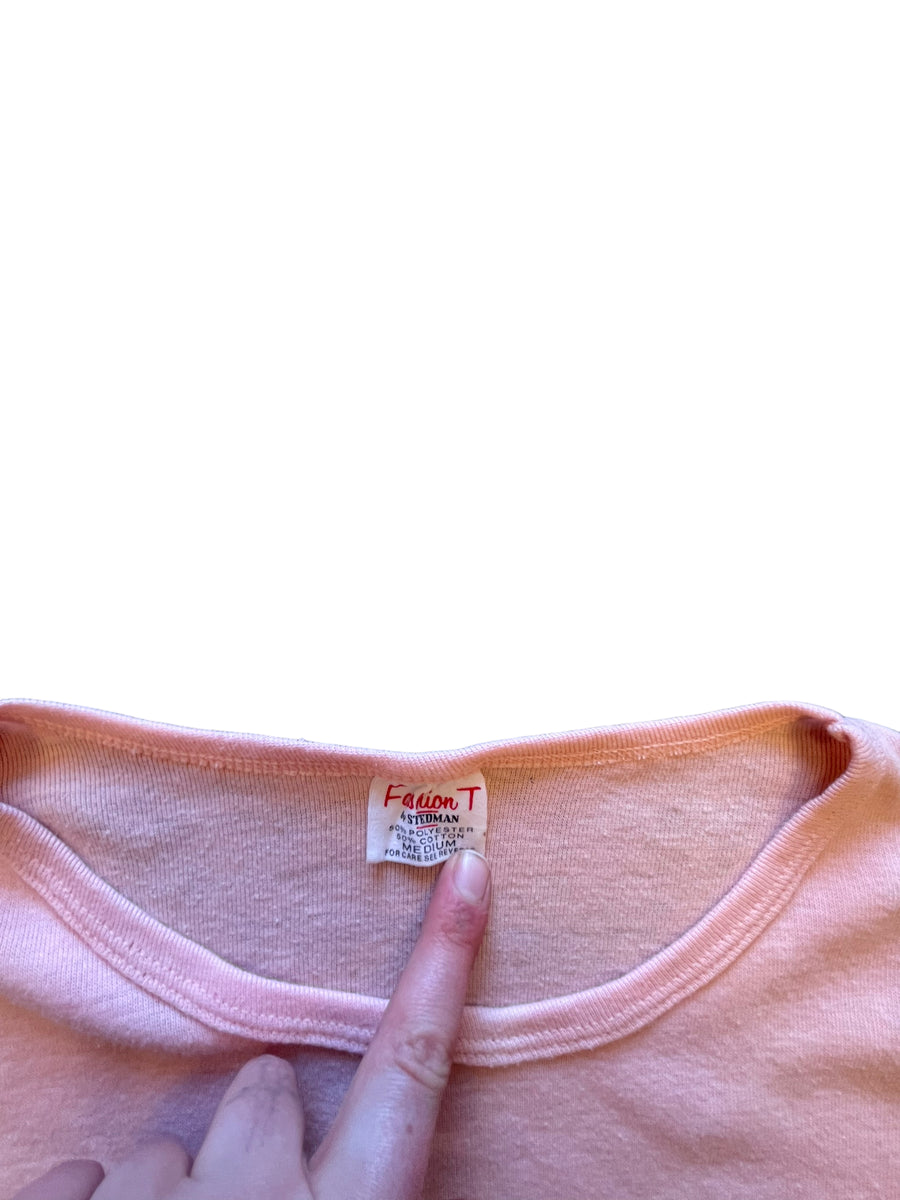 70’S FASHION T PEACH TEE - MEDIUM