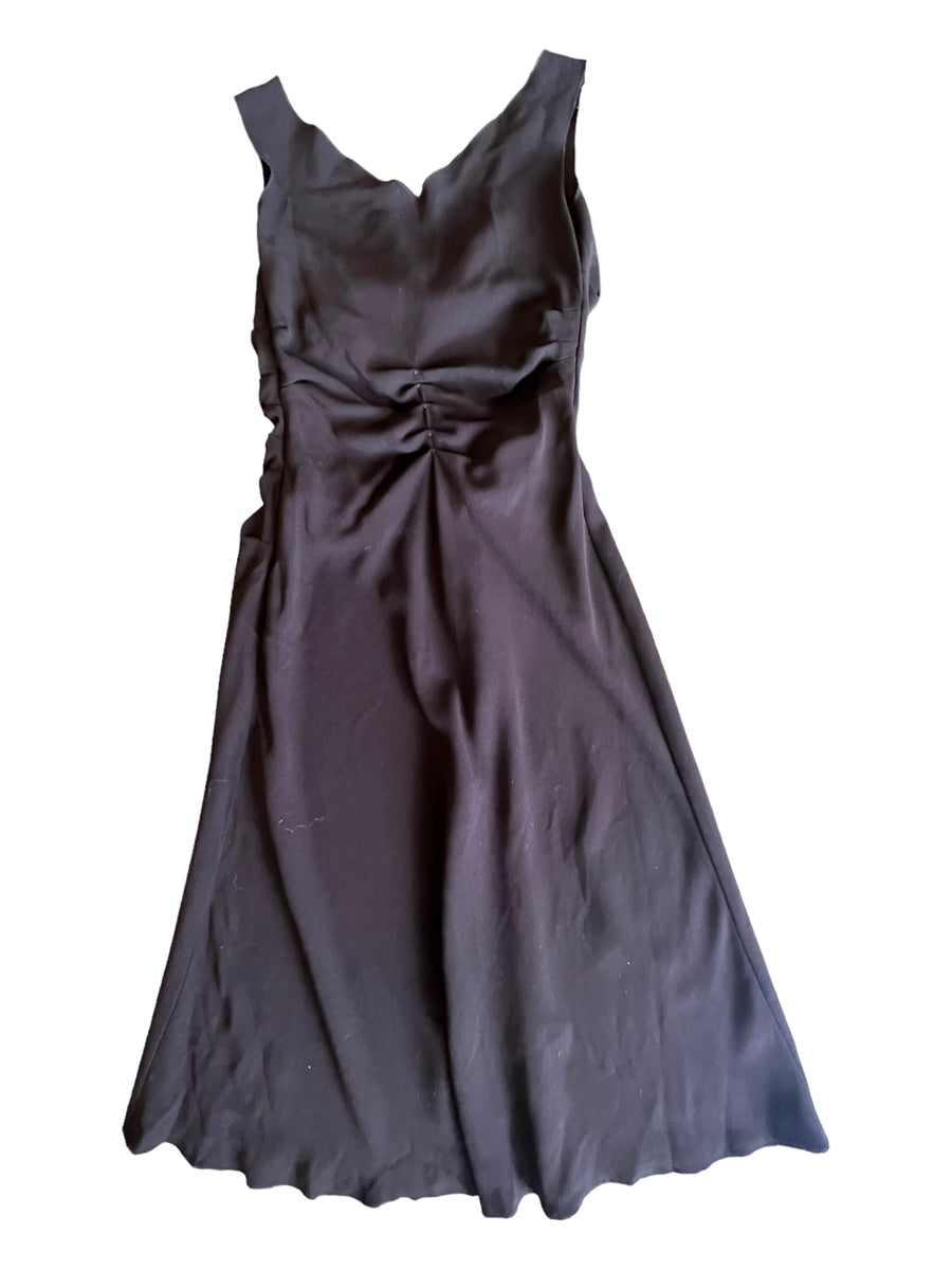 PRADA BOW COCKTAIL DRESS BLACK 'UK 38'