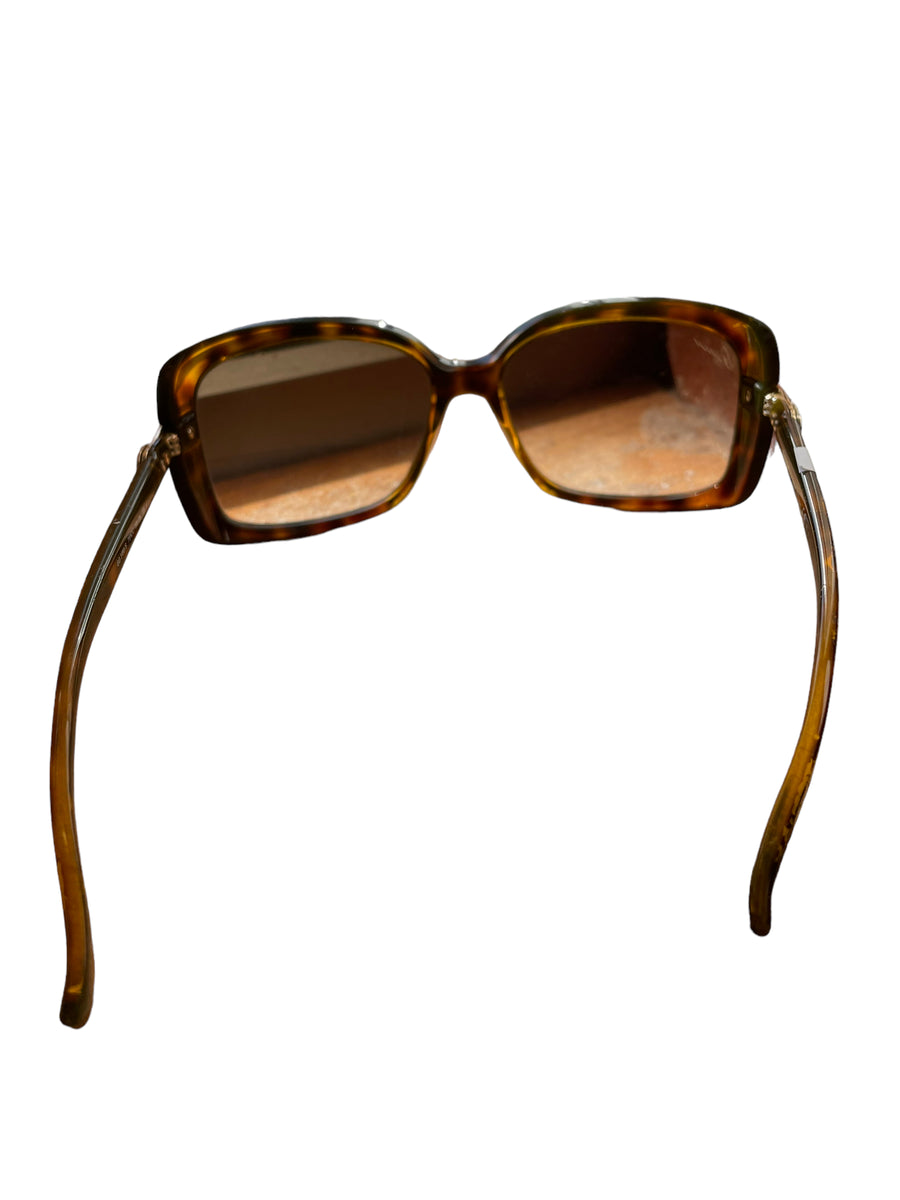 Y2K GUCCI TORTOISE SHELL BROWN SUNGLASSES - 2000S