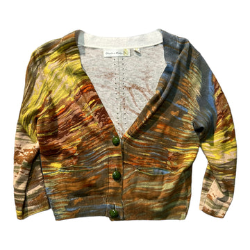 Y2K 3/4 SLEEVE CARDIGAN MULTICOLOR 'MEDIUM' - 2000S