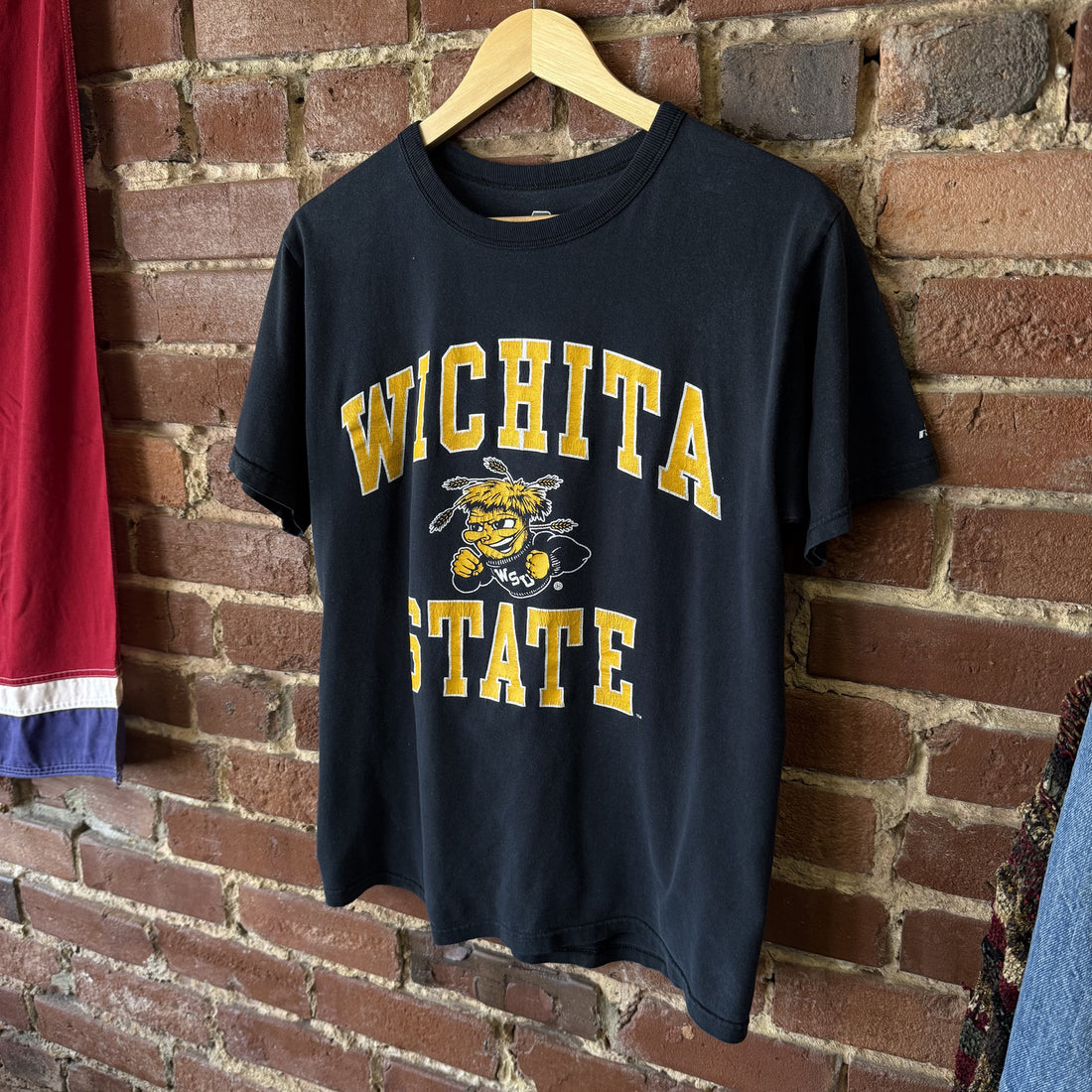 Russell Athletic Wichita State Black T Shirt Mens Small