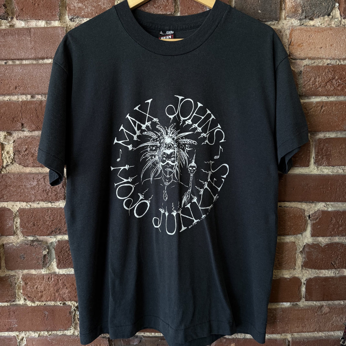 Vintage Single Stitch Fruit Of The Loom T Shirt Max Johns Mojo Junkies Large