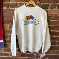 Vintage Fruit of the Loom Sweatshirt White Comfort Wear Mens Large