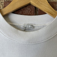 Vintage Fruit of the Loom Sweatshirt White Comfort Wear Mens Large