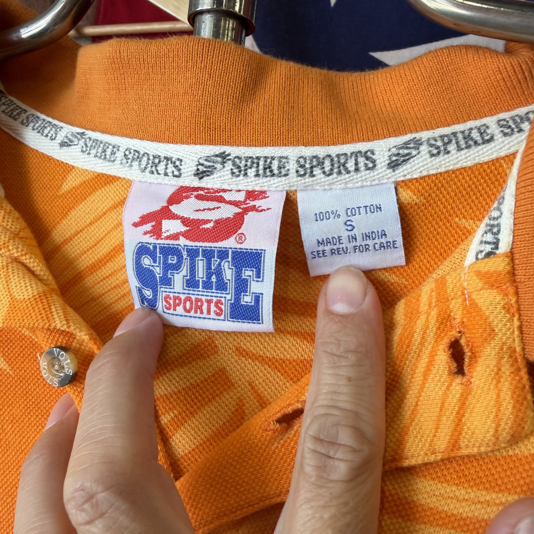 Vintage Tennessee Volunteers Spike Sports Hawaiian Polo Shirt Men’s Small