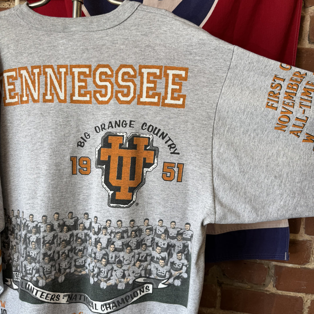 Vintage Tennessee Vols 1951 National Champions Long Gone T-Shirt Men’s XL - Made in USA