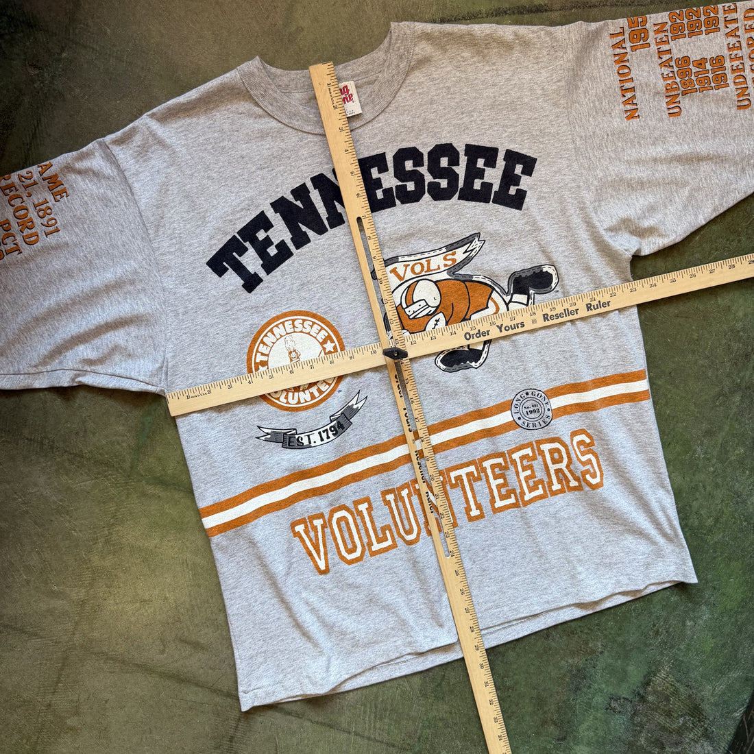 Vintage Tennessee Vols 1951 National Champions Long Gone T-Shirt Men’s XL - Made in USA