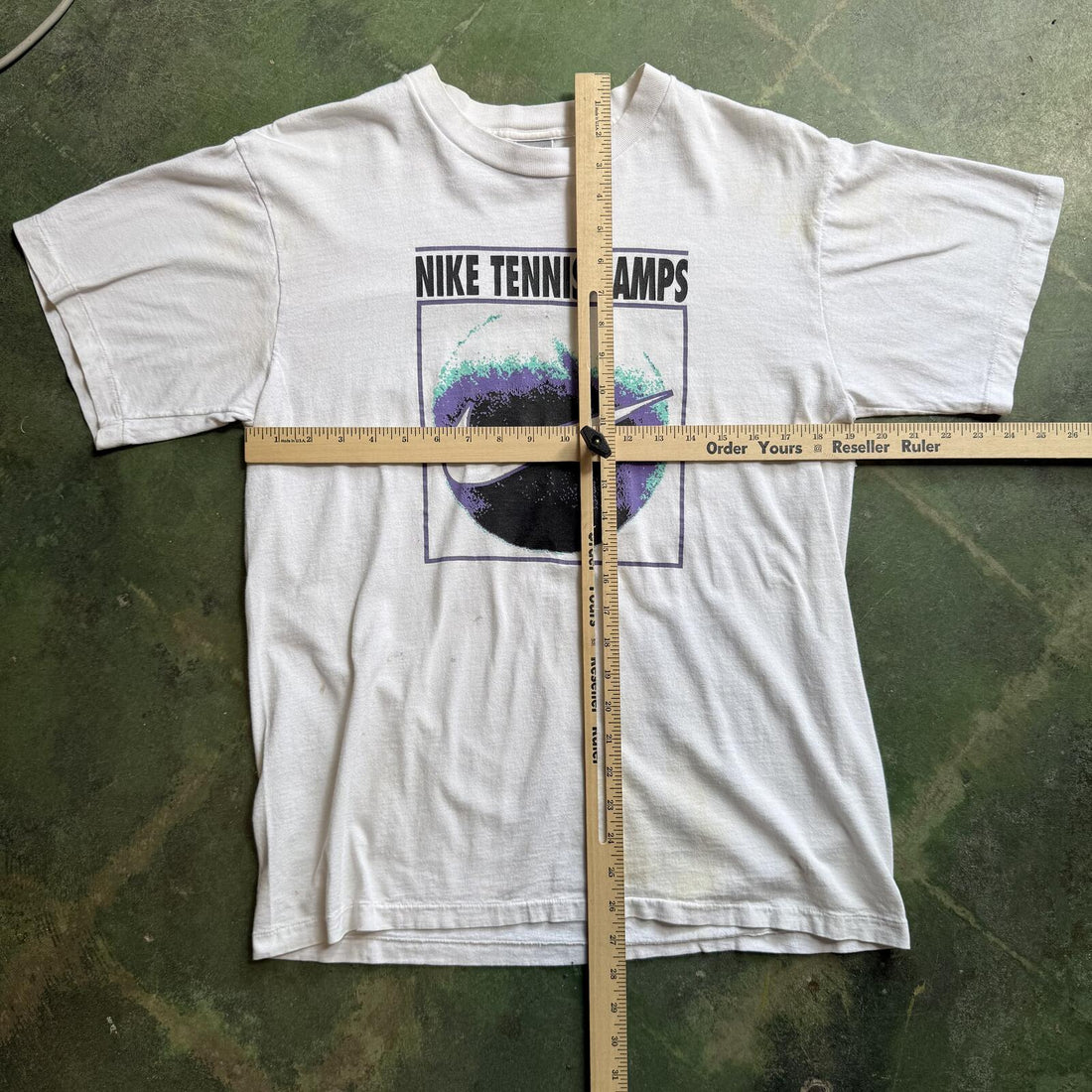 Vintage Single Stitch Nike Tennis Camps T Shirt Distressed Mens Large
