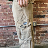 Vintage Aeropostale Cargo Pants Tan Khaki Mens 34x34