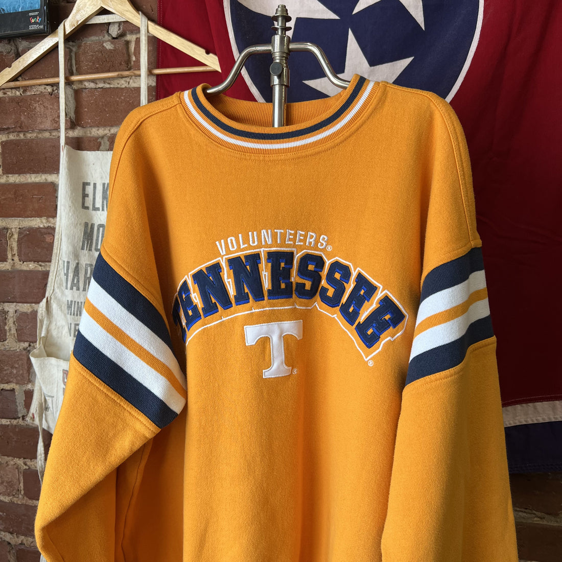 Vintage Tennessee Volunteers Sweatshirt Orange Lee Sport Mens Large