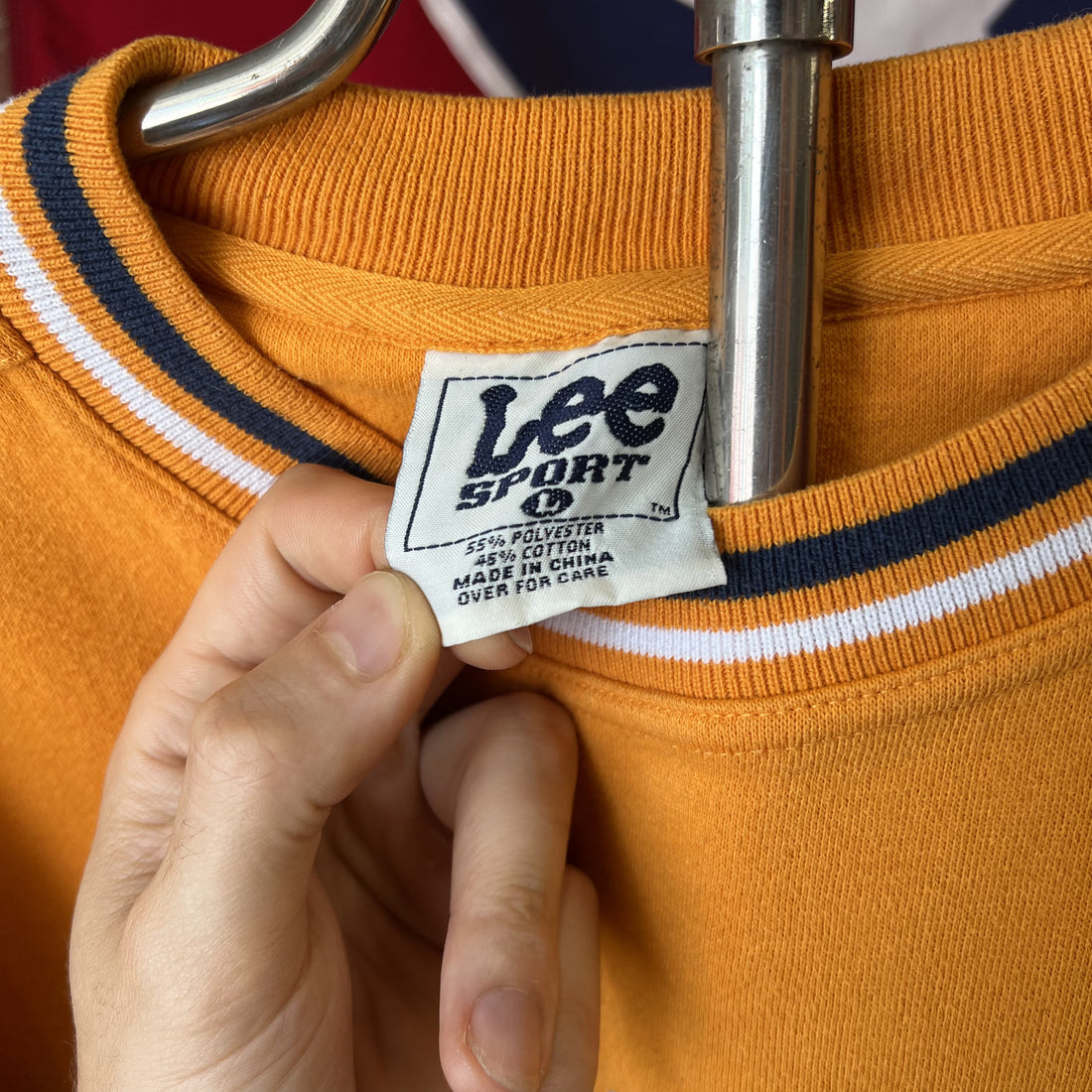 Vintage Tennessee Volunteers Sweatshirt Orange Lee Sport Mens Large