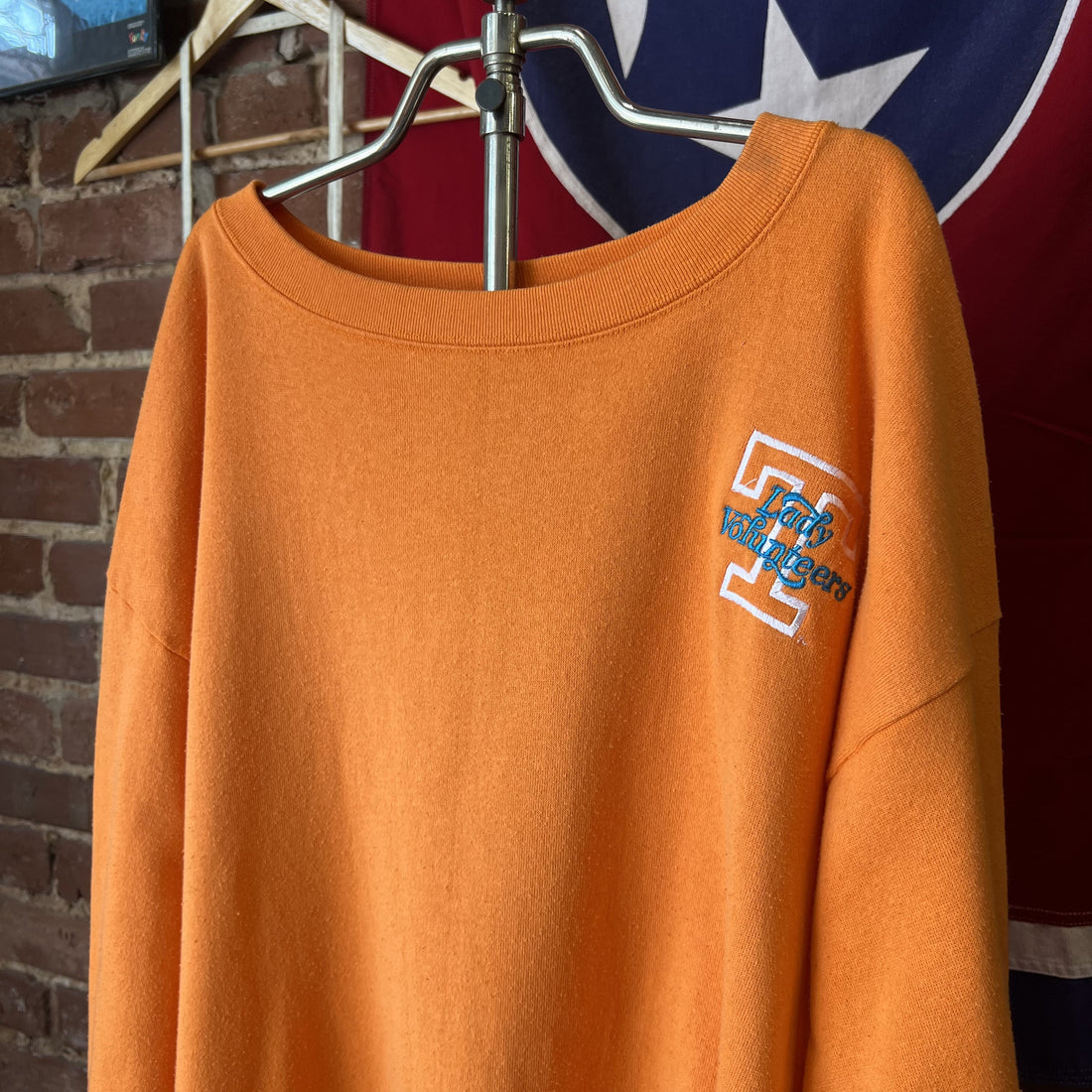 Vintage Tennessee Lady Volunteers Sweatshirt Orange Activewear Universal Mens XL