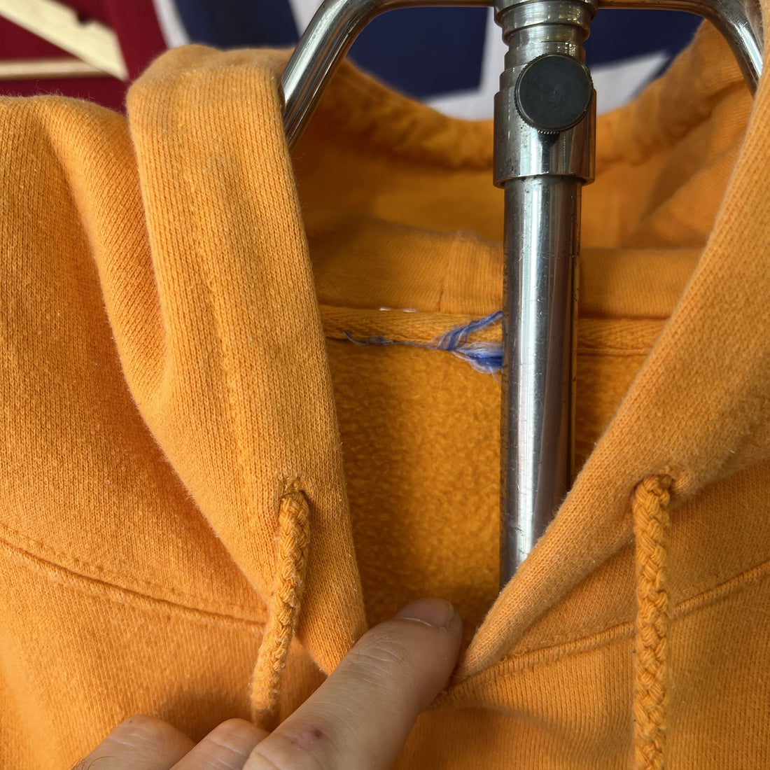 Vintage Tennessee Volunteers Sweatshirt Orange Boxy Cropped Hoodie Womens Medium