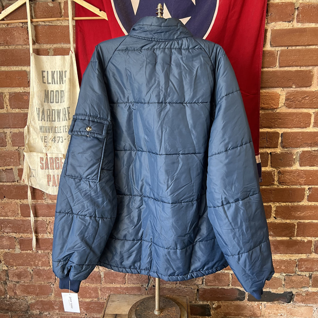 Vintage University of Tennessee Volunteers Puffer Jacket Blue Artex Mens Large