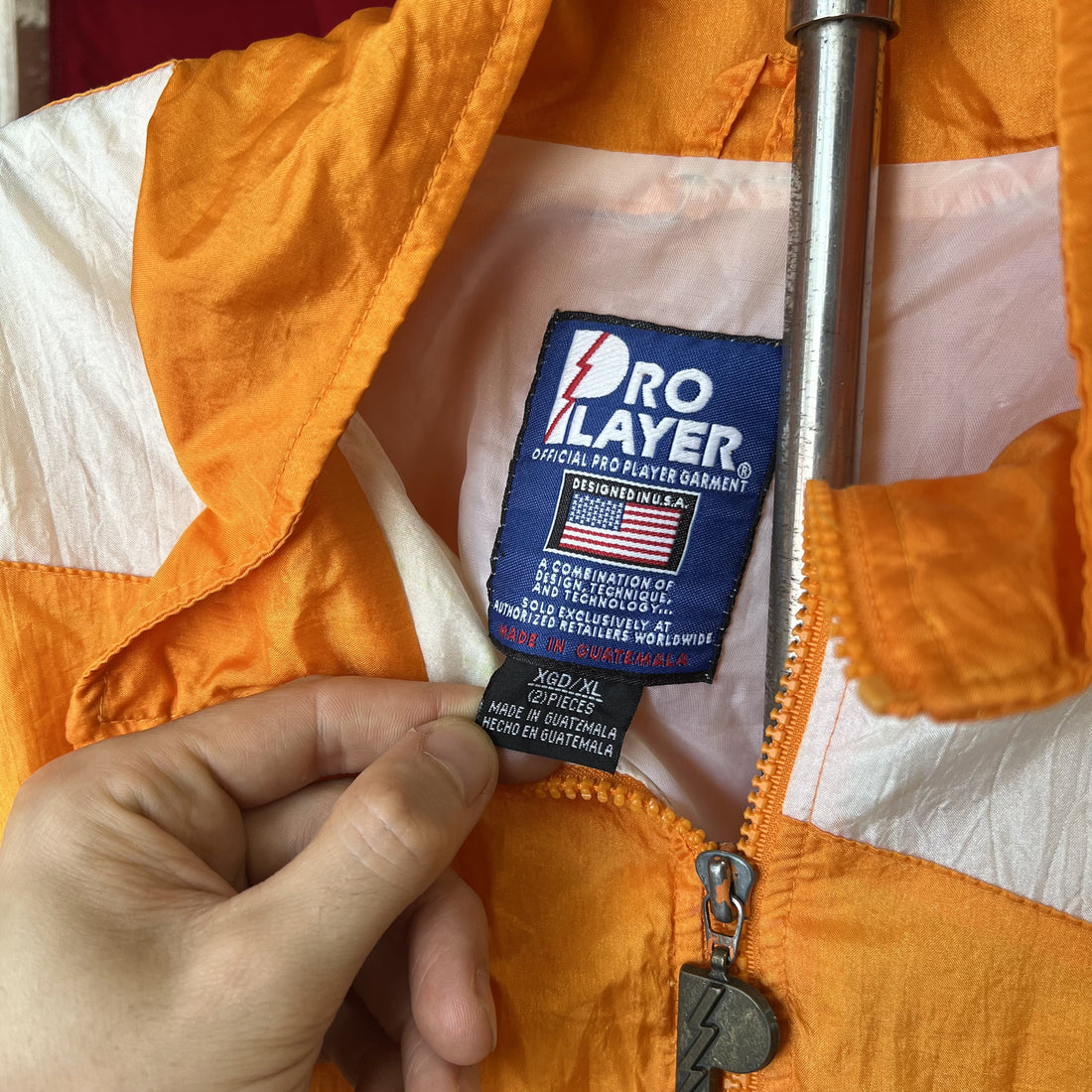 Vintage Tennessee Volunteers Pro Layer Jacket Windbreaker Orange Mens XL