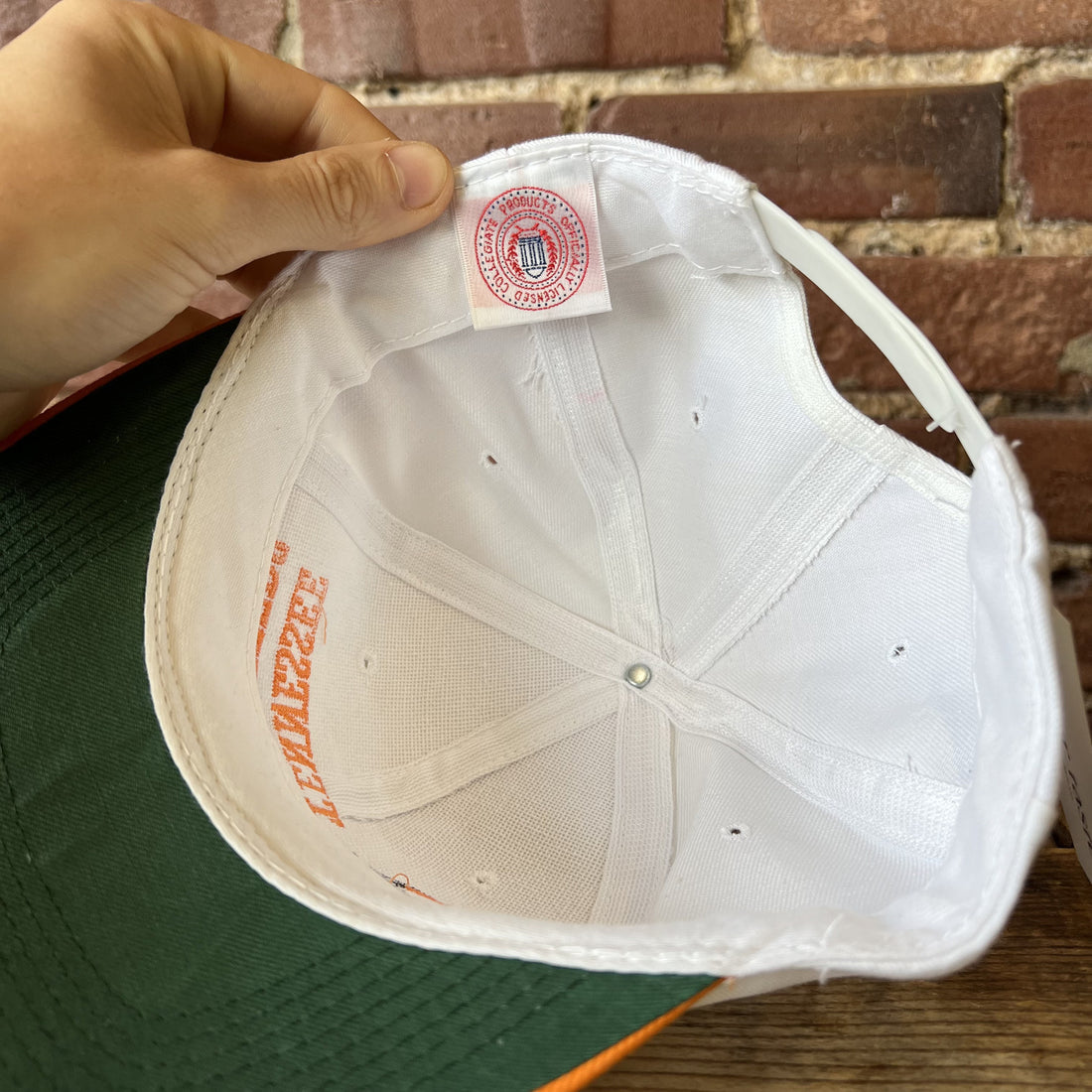 Vintage Tennessee Volunteers Hat Collegiate Products White and Orange