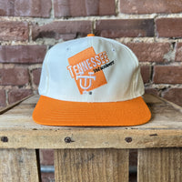 Vintage Tennessee Volunteers Hat Signature White and Orange