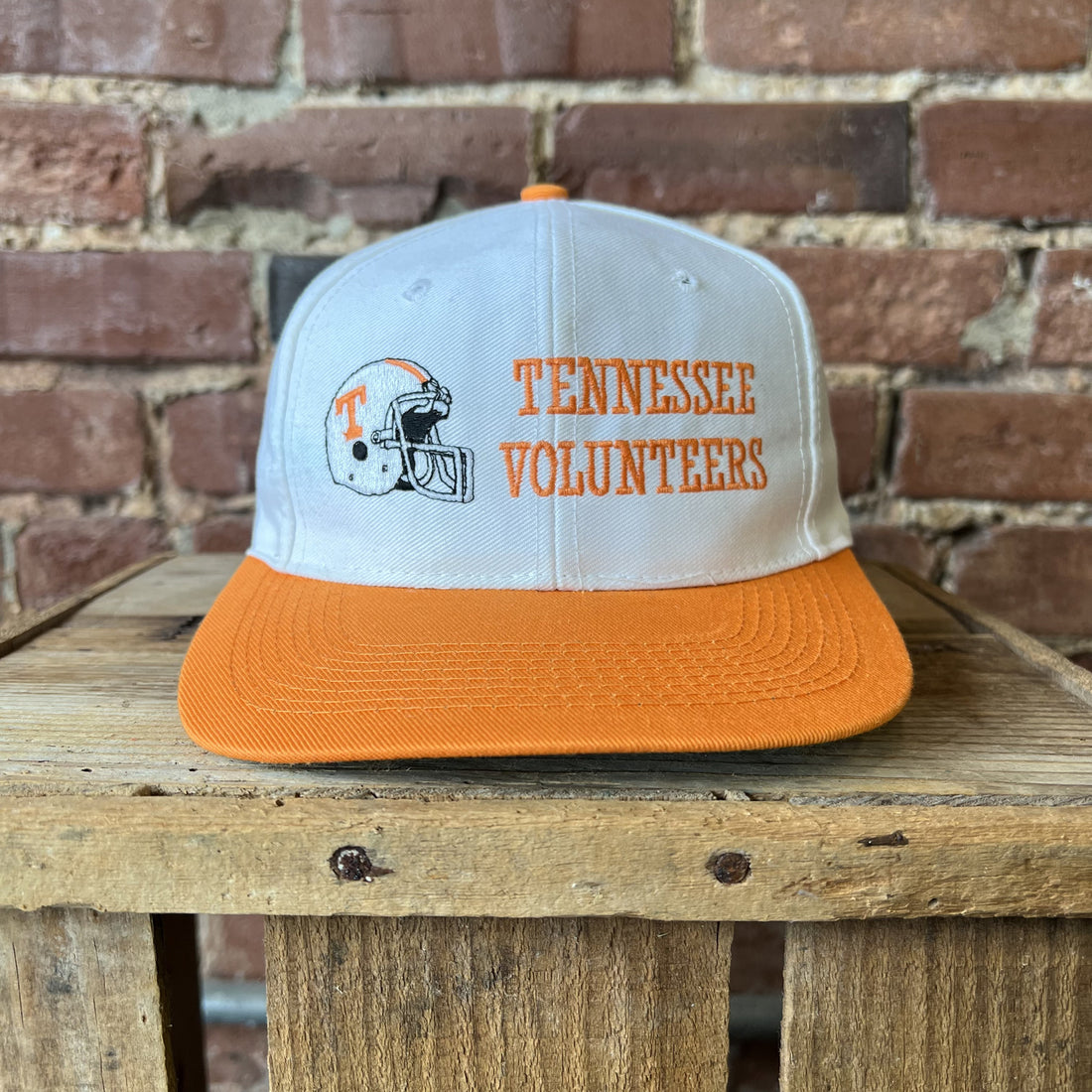 Vintage Tennessee Volunteers Hat Collegiate Products White and Orange