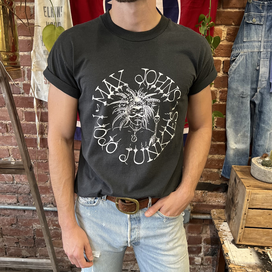 Vintage Single Stitch Fruit Of The Loom T Shirt Max Johns Mojo Junkies Large