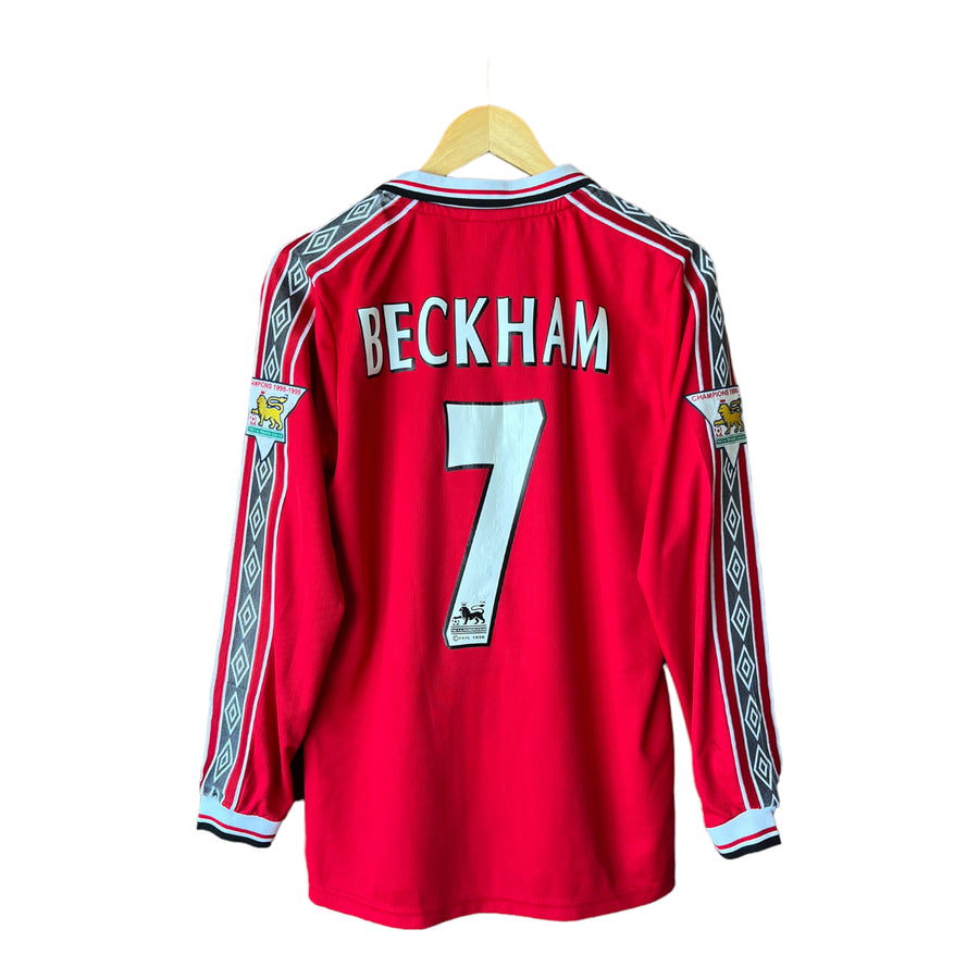 UMBRO DAVID BECKHAM MANCHESTER UNITED SOCCER JERSEY 'MEDIUM' - 1990'S