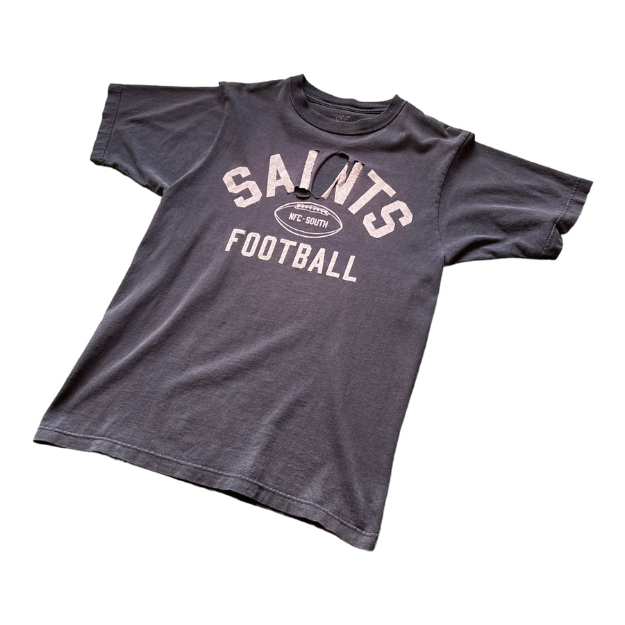 NEW ORLEANS SAINTS THRASHED TSHIRT BLACK LARGE - 2010S