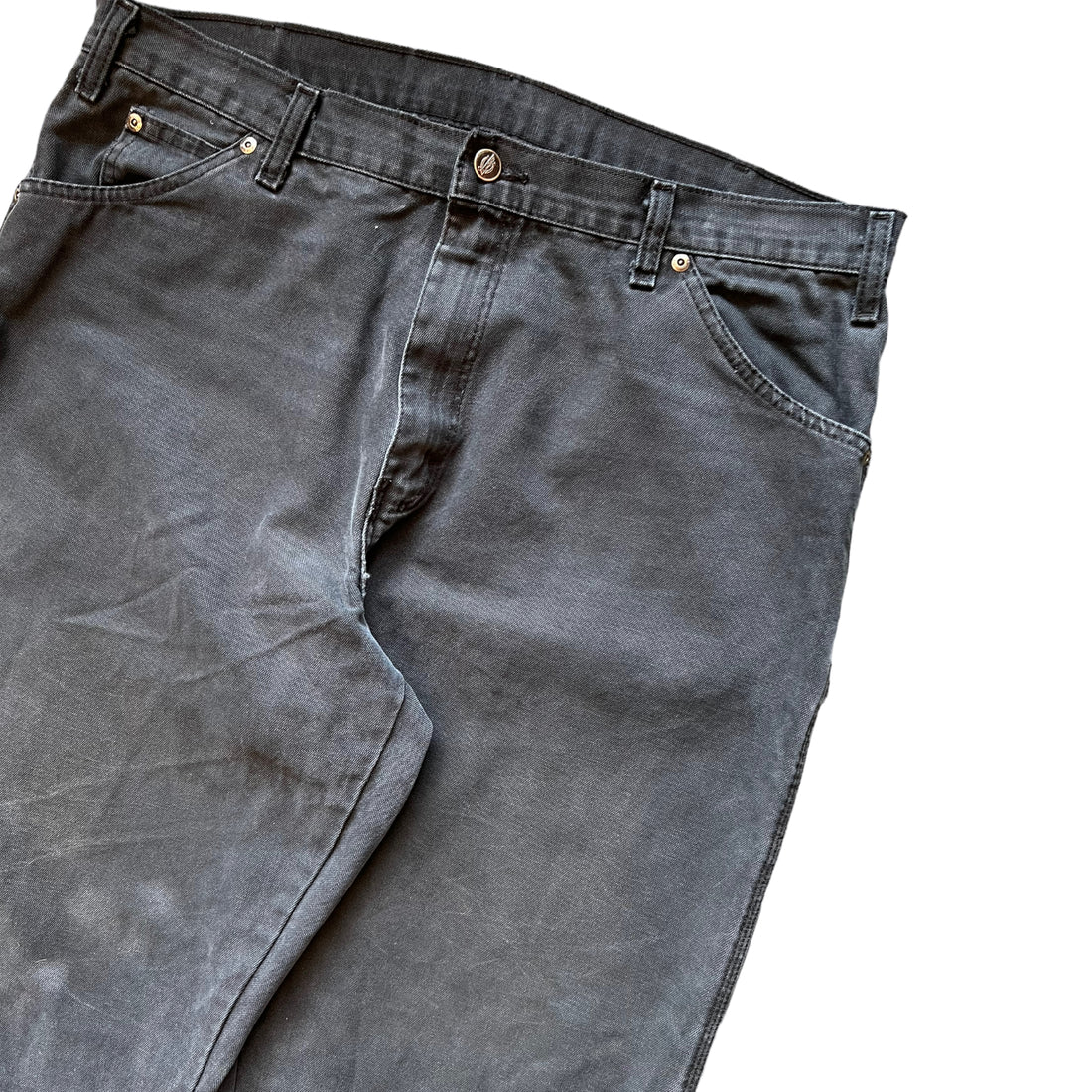 DICKIE'S CARPENTER PANTS BLACK '38X32' - 2000'S