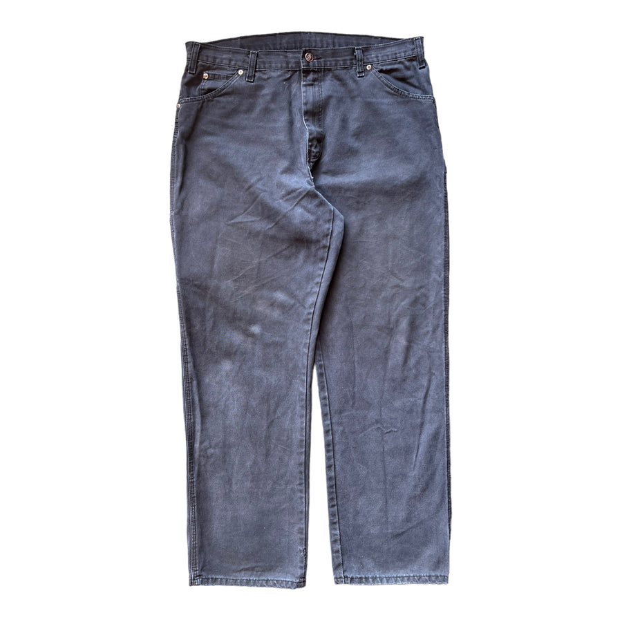 DICKIE'S CARPENTER PANTS BLACK '38X32' - 2000'S