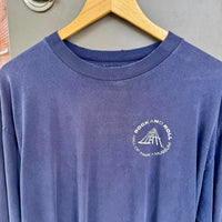 Vintage 90's Rock and Roll Hall of Fame and Museum Long sleeve Navy T-shirt Lrg
