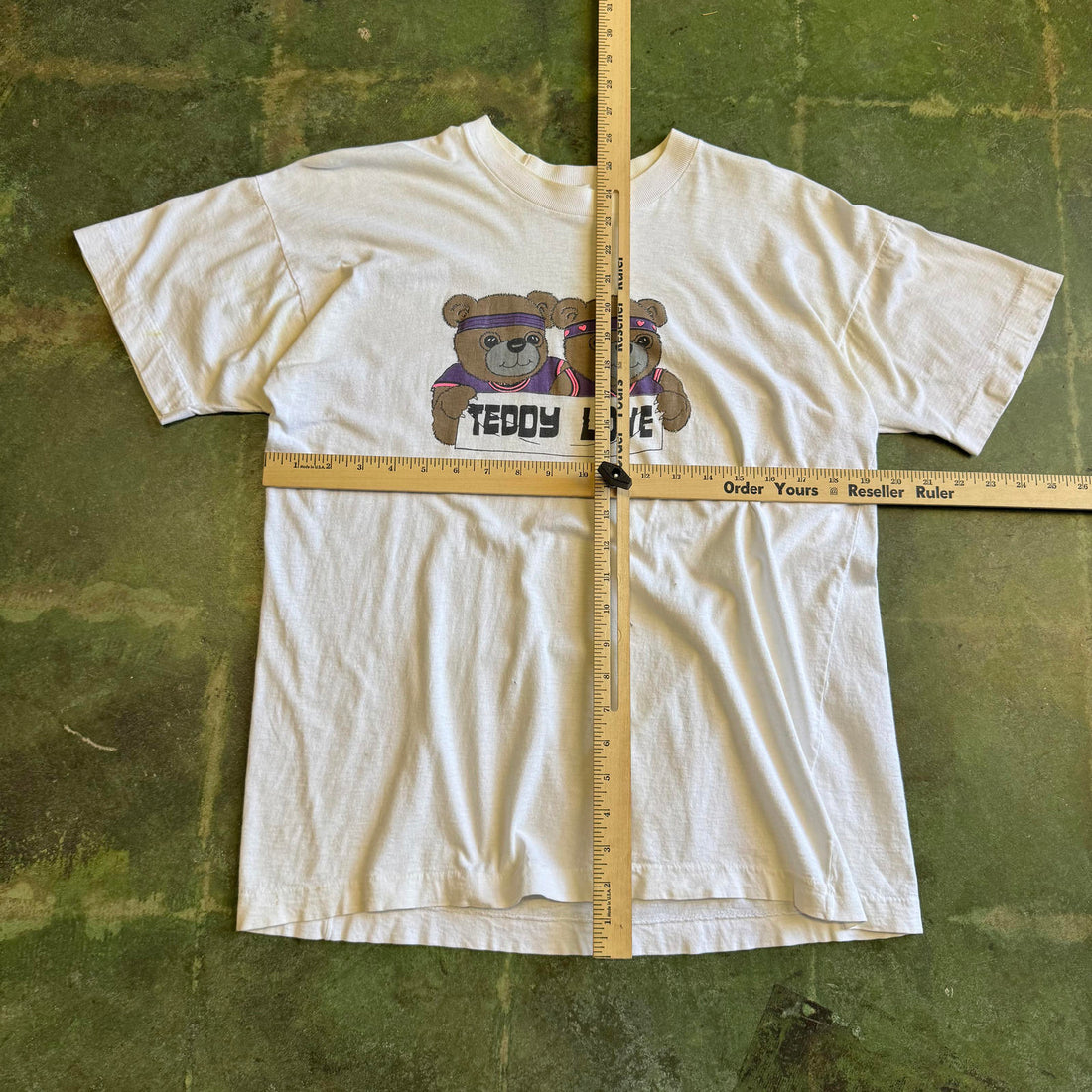 Vintage 80s Teddy Love California Bears White Single Stitch T-shirt Made in USA