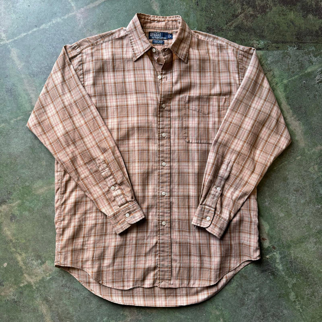 Vintage Polo Ralph Lauren Lowell Sport Button Up Brown M