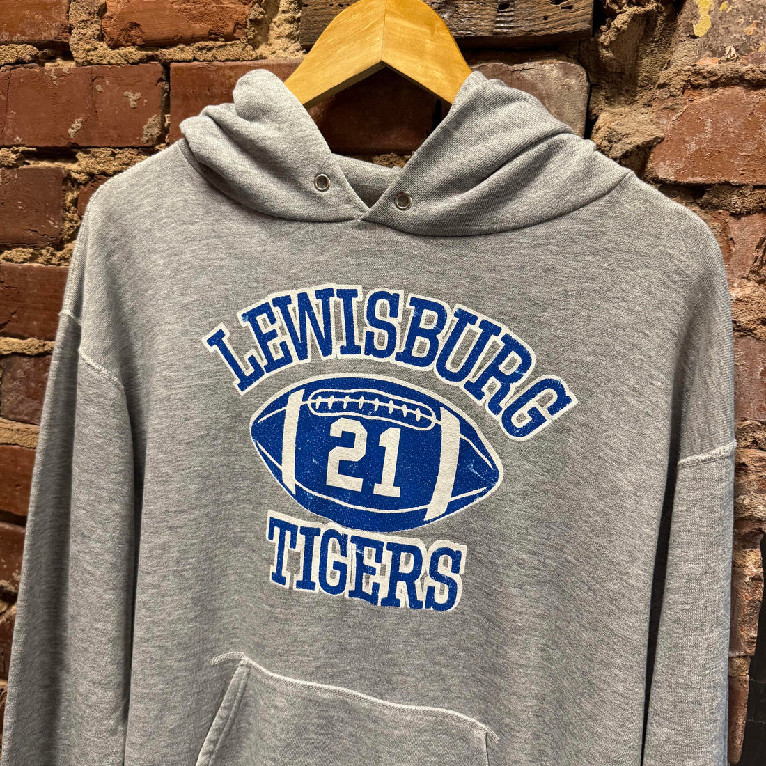 Vintage 80's Medallion Made in USA Lewisburg TN Tigers Football Sweatshirt L