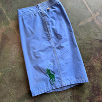 Vintage Ralph Lauren Big Pony Collection Polo Number 3 Blue Swim Trunks XXL