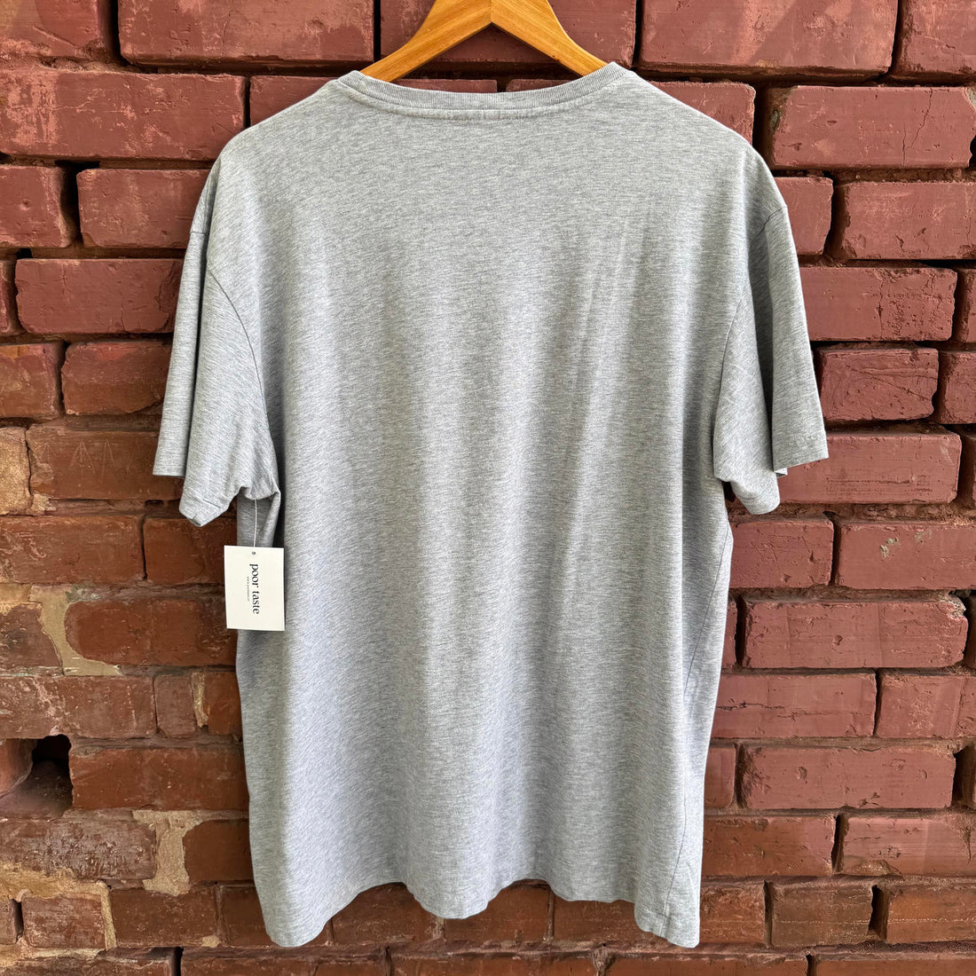 Vintage 90's Polo Ralph Laren Gray Pocket T-shirt Single Stitch Men's Large