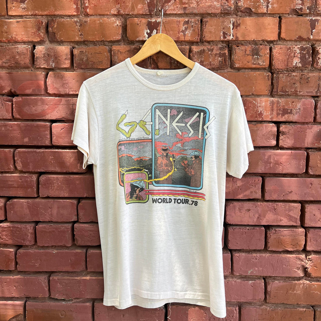 Vintage Genesis World Tour 1978 T Shirt Single Stitch Large