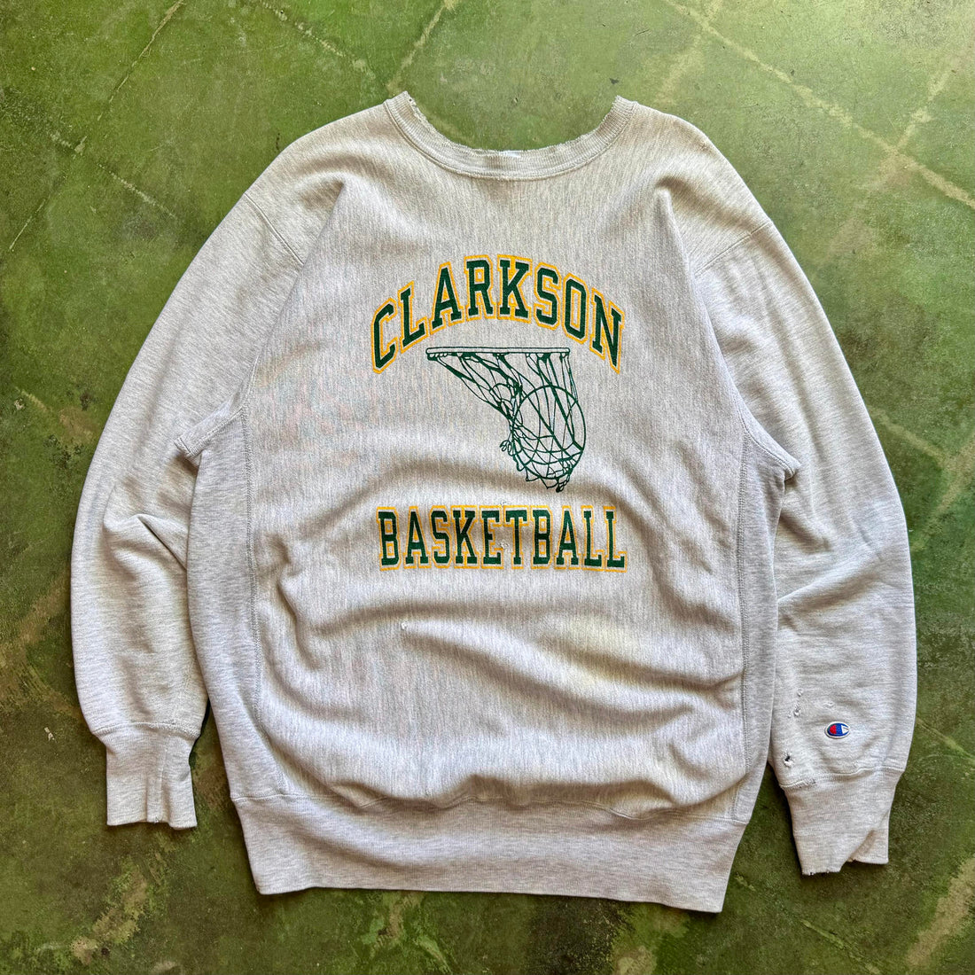 Vintage Champion Reverse Weave Clarkson High School Basketball Sweatshirt XL
