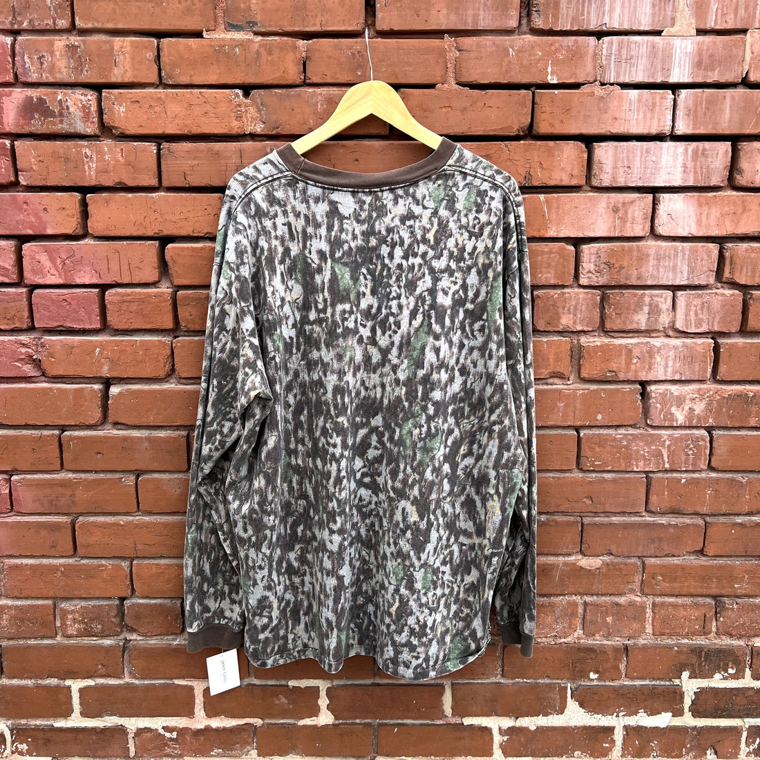 Vintage 1990s Single Stitch Camo Long Sleeve T Shirt XXL