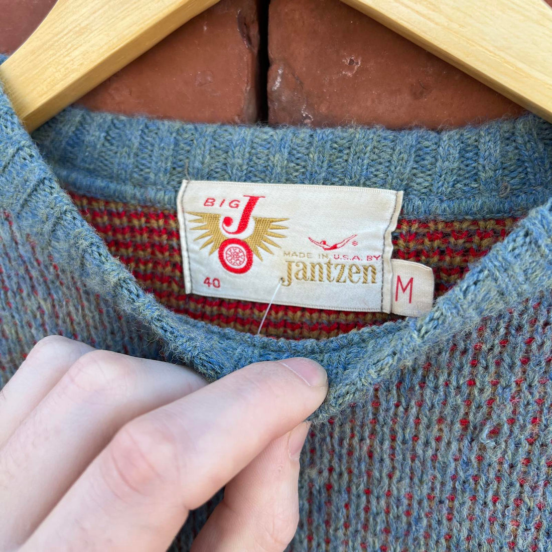 Vintage 1960s Jantzen Sweater Suspenders Medium